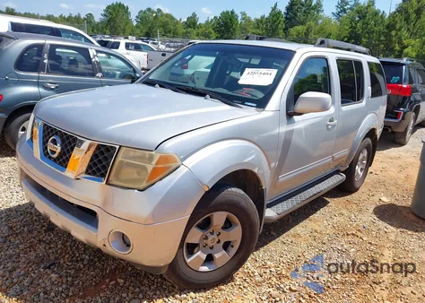 2006 Nissan Pathfinder Se из США, поврежденный, VIN 5N1AR18WX6C612671